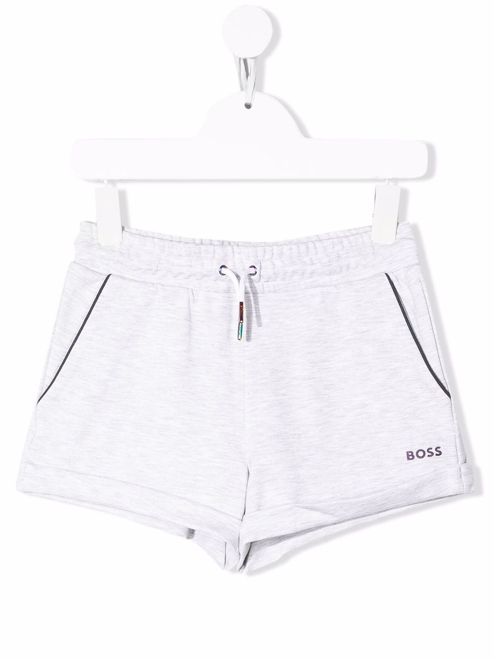 BOSS Kidswear logo-print drawstring shorts - Grey von BOSS Kidswear