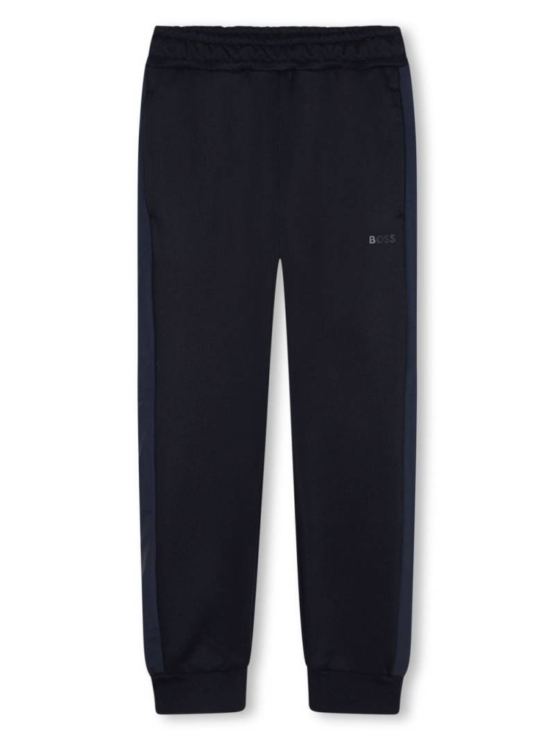 BOSS Kidswear logo-print elasticated track pants - Blue von BOSS Kidswear