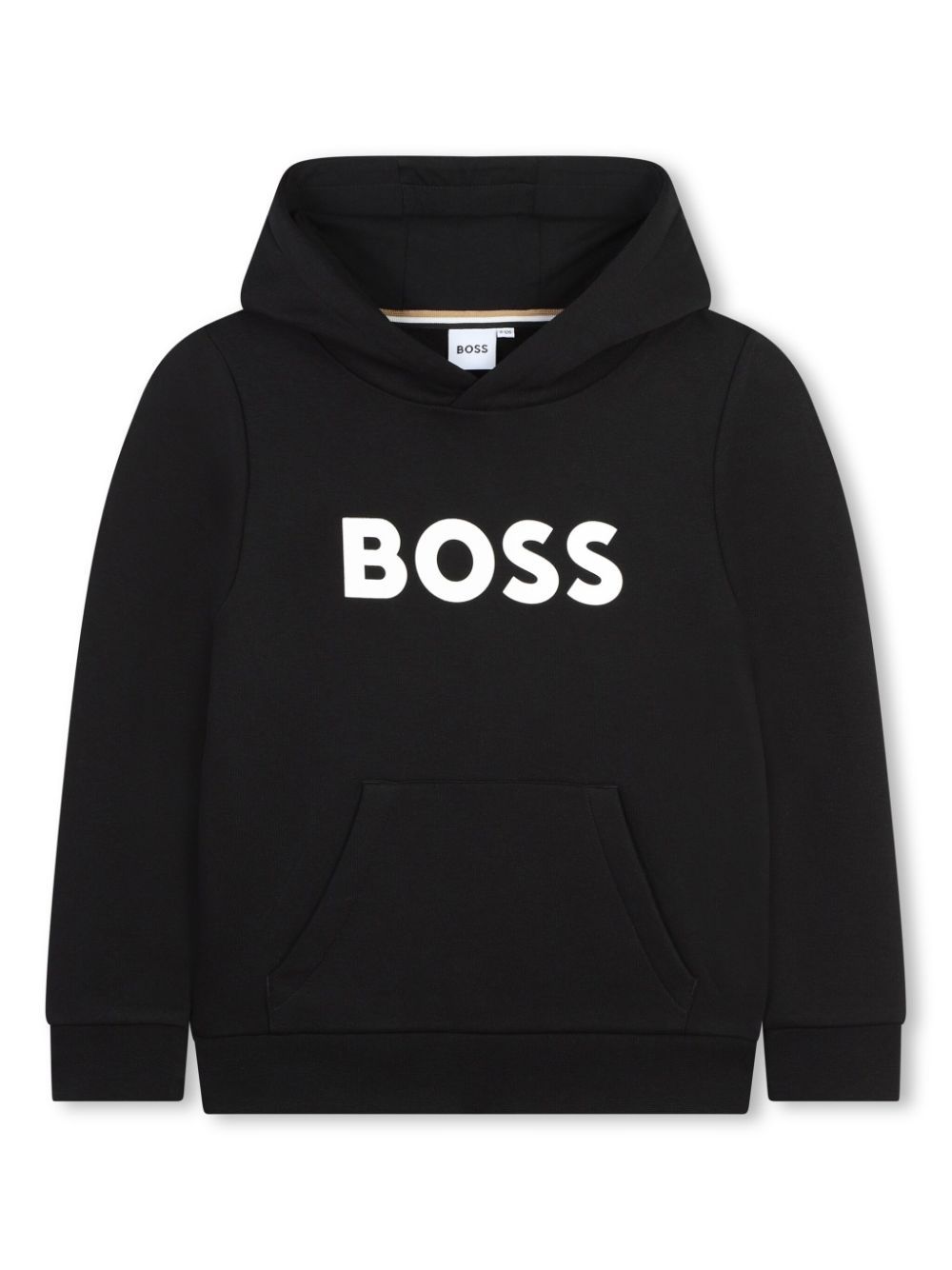 BOSS Kidswear logo-print fleece-lining hoodie - Black von BOSS Kidswear