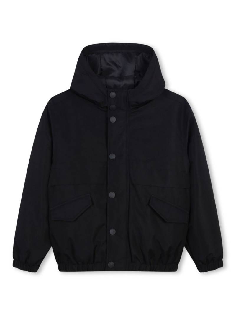 BOSS Kidswear logo-print hooded jacket - Black von BOSS Kidswear