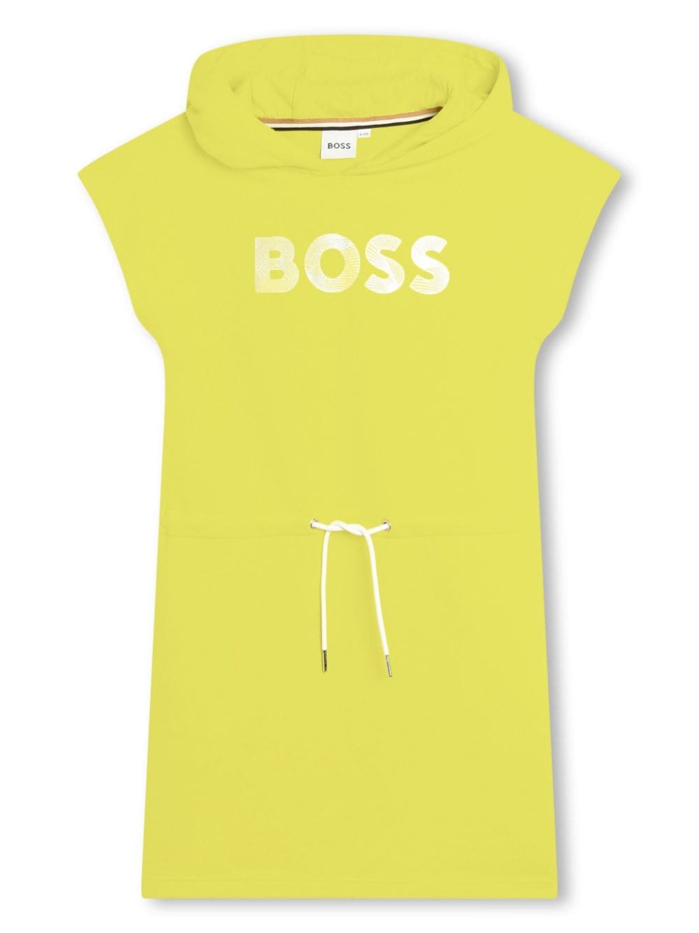 BOSS Kidswear logo-print hooded minidress - Yellow von BOSS Kidswear