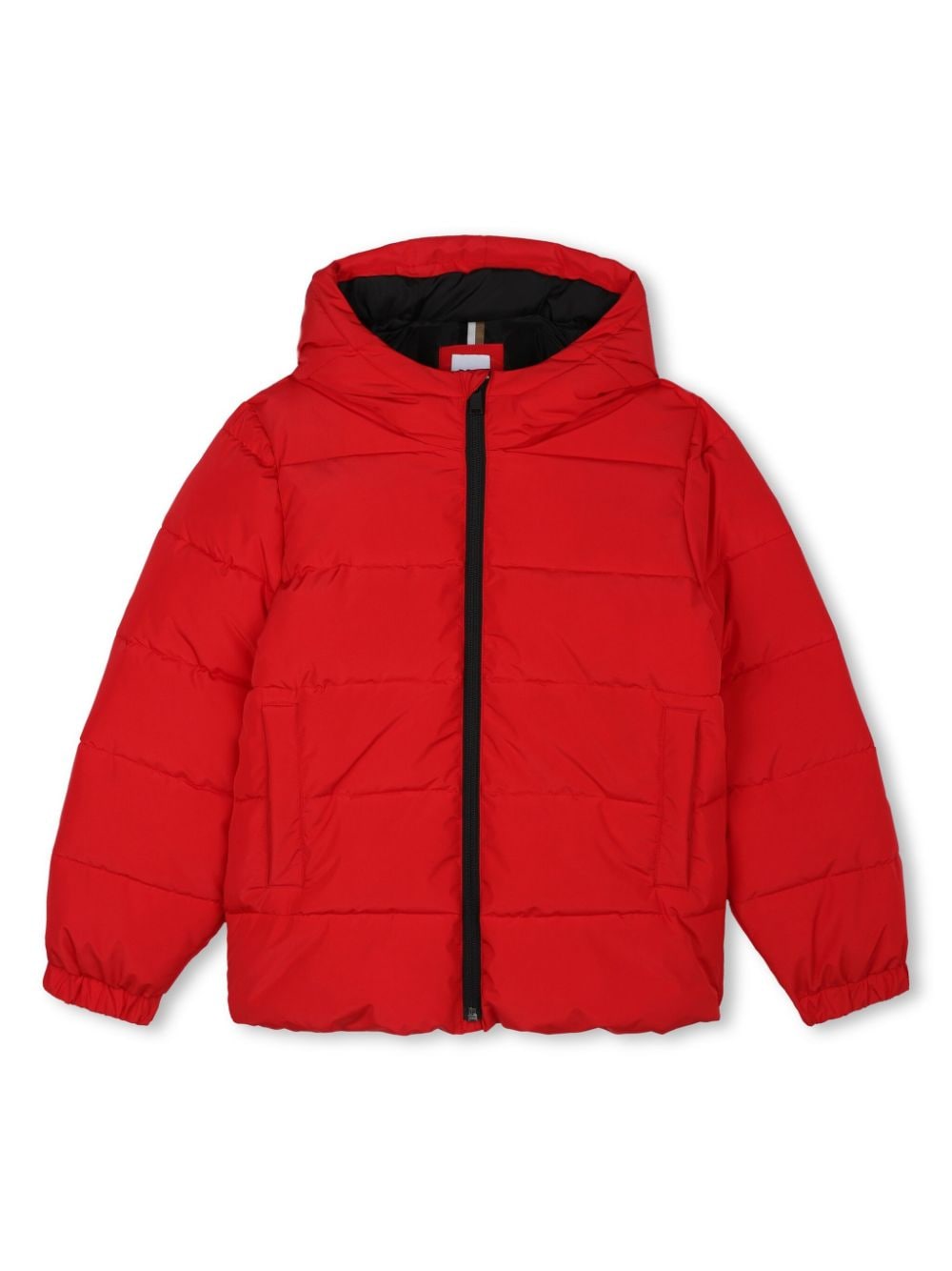 BOSS Kidswear logo-print hooded padded jacket - Red von BOSS Kidswear