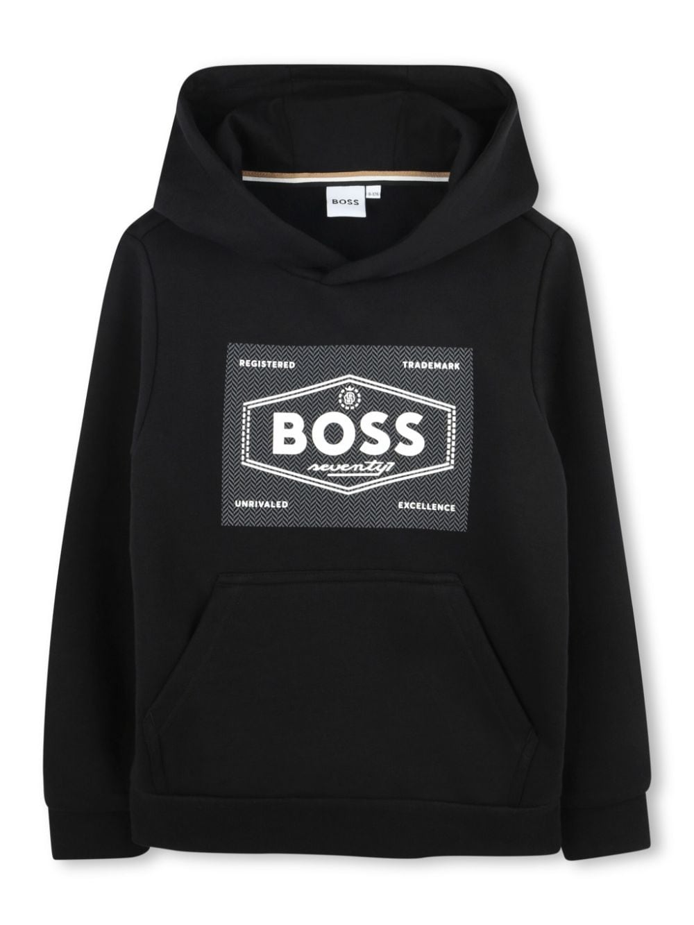 BOSS Kidswear logo-print hoodie - Black von BOSS Kidswear