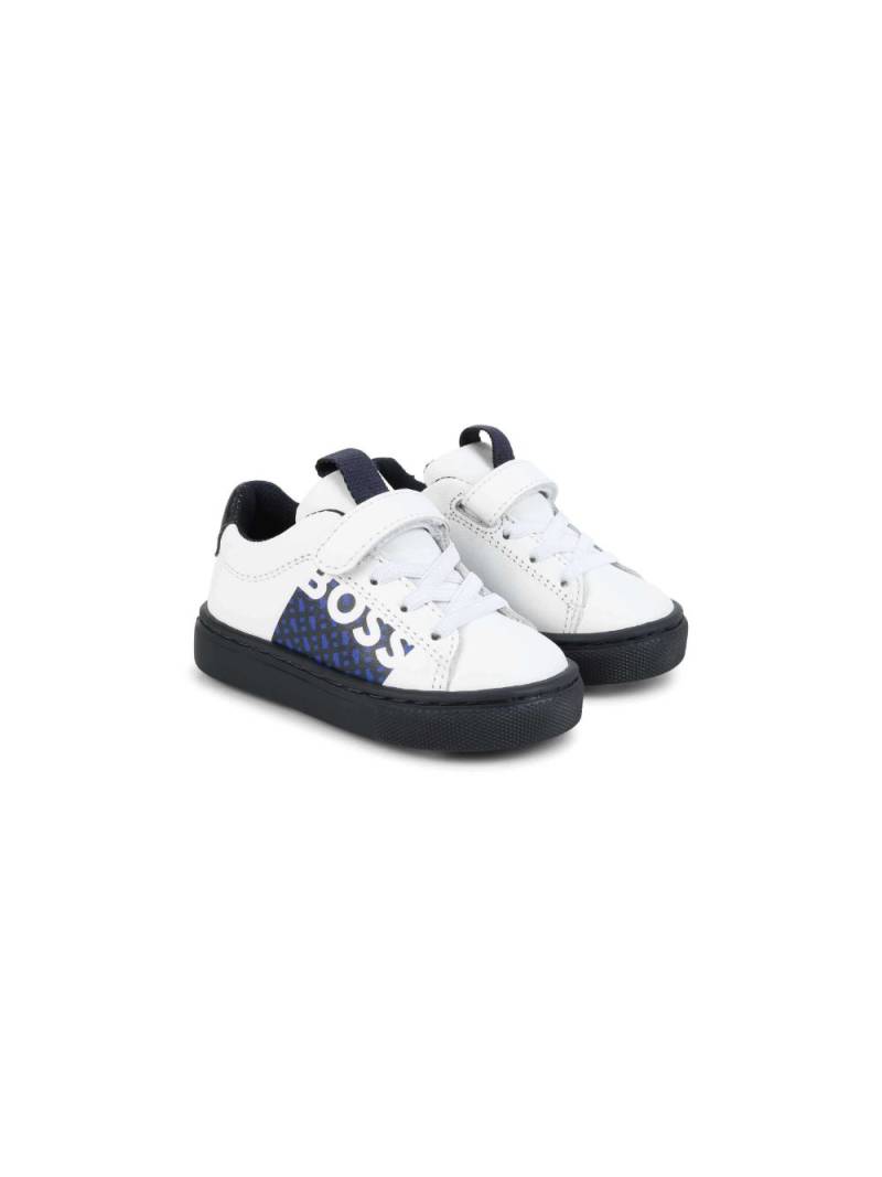 BOSS Kidswear logo-print lace-up sneakers - White von BOSS Kidswear