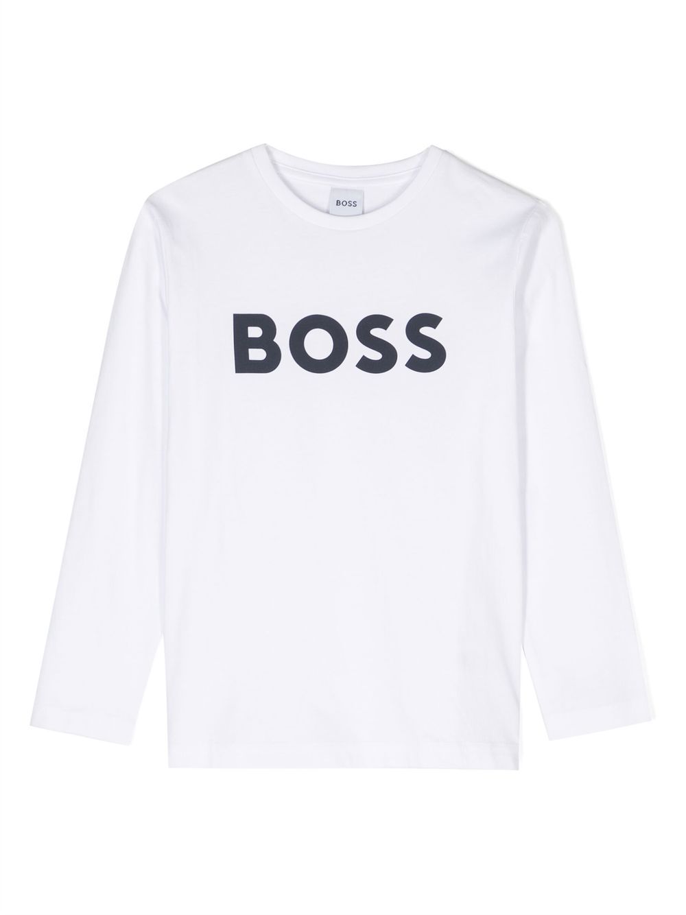 BOSS Kidswear logo-print long-sleeve T-shirt - White von BOSS Kidswear