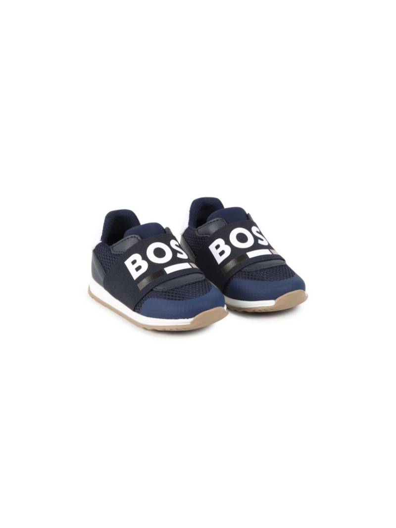 BOSS Kidswear logo-print mesh sneakers - Blue von BOSS Kidswear