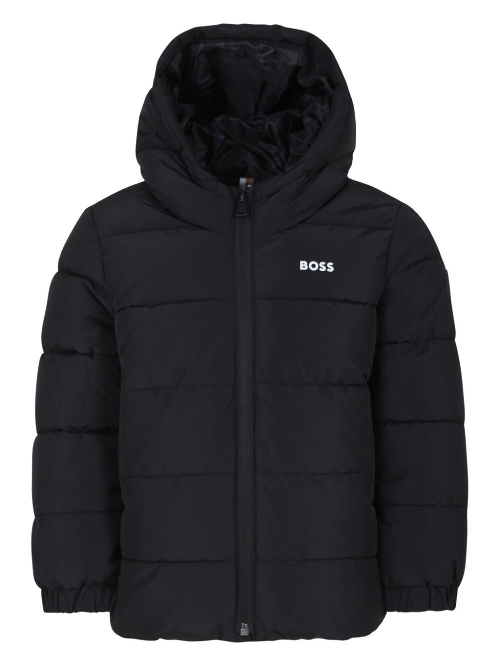 BOSS Kidswear logo-print padded jacket - Black von BOSS Kidswear