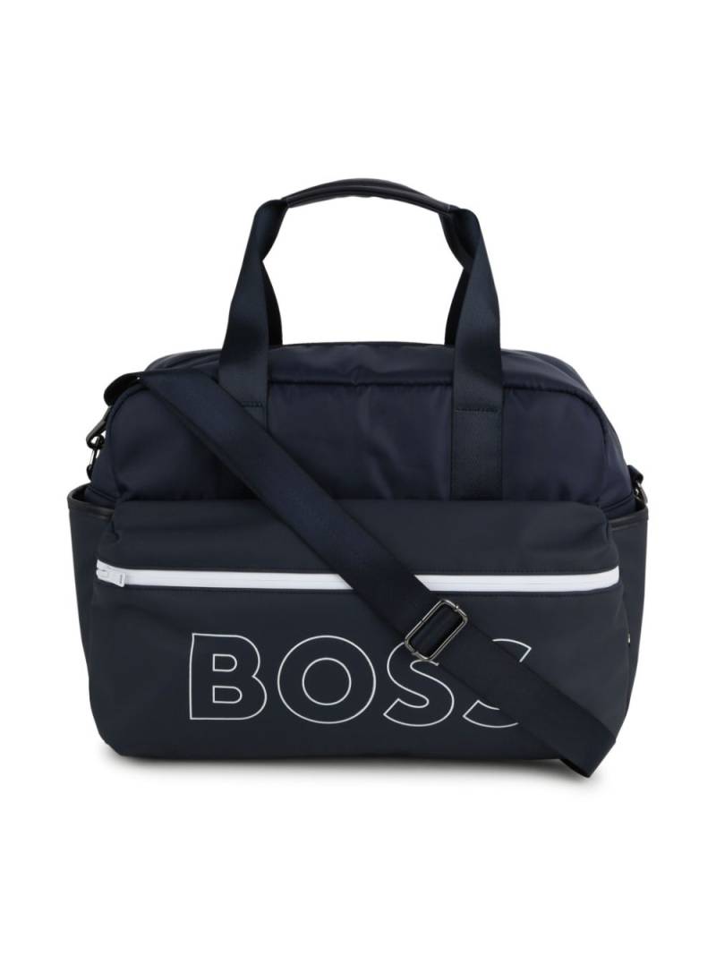 BOSS Kidswear logo-print panelled changing bag - Blue von BOSS Kidswear