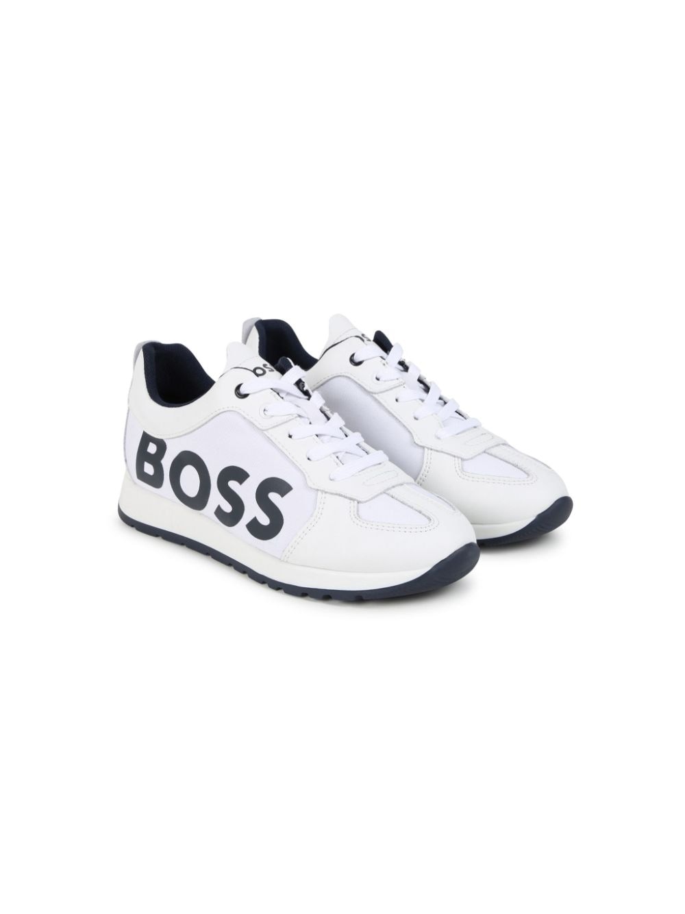 BOSS Kidswear logo-print panelled sneakers - White von BOSS Kidswear