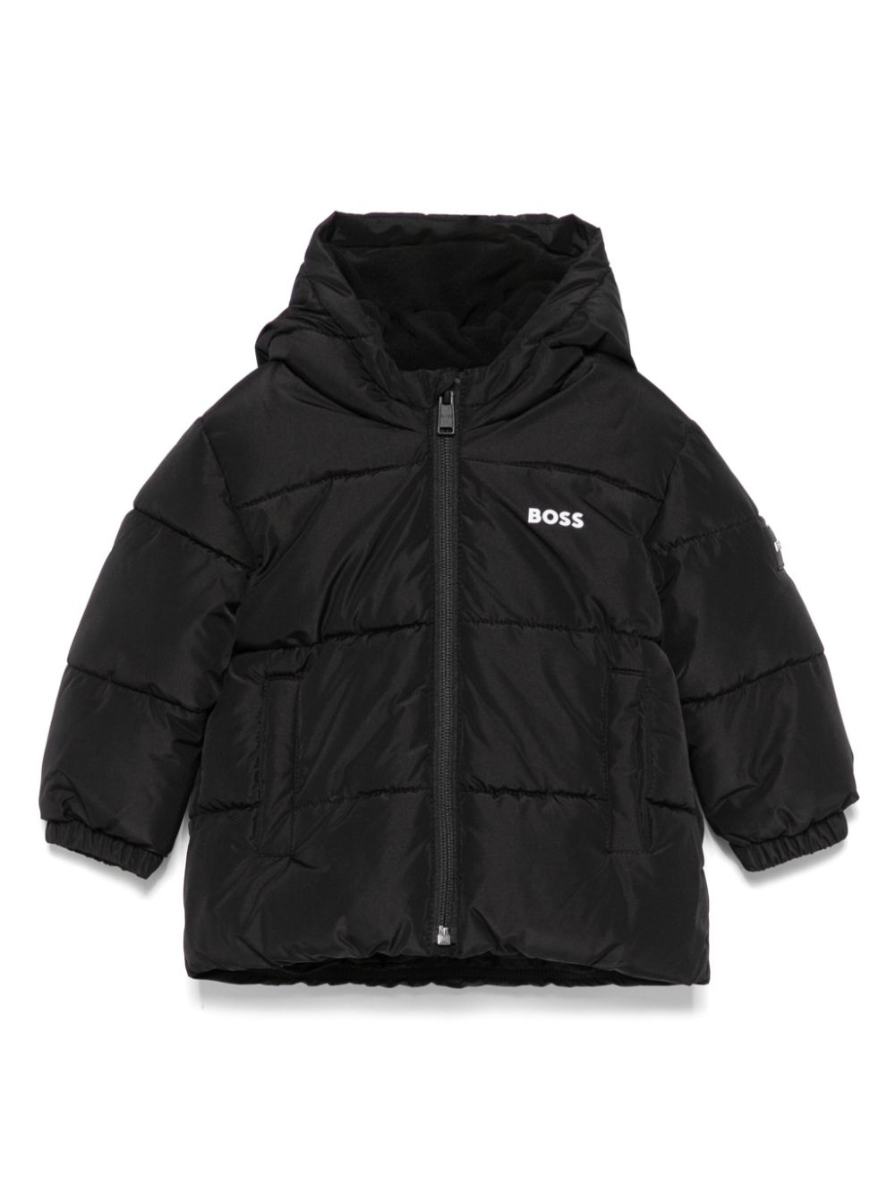 BOSS Kidswear logo-print puffer jacket - Black von BOSS Kidswear