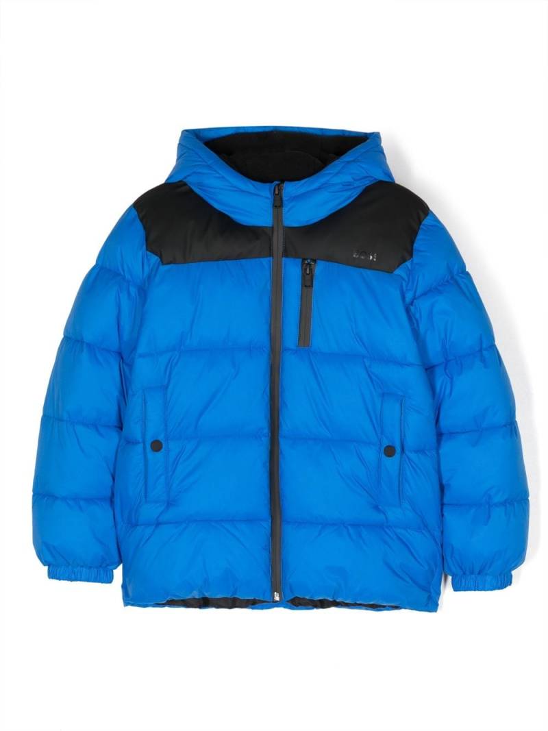 BOSS Kidswear logo-print puffer jacket - Blue von BOSS Kidswear