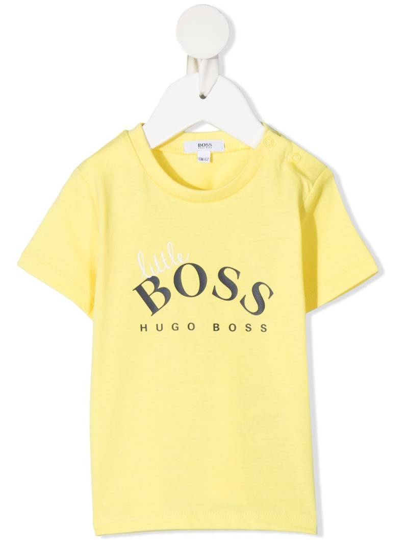 BOSS Kidswear logo-print short-sleeved T-shirt - Yellow von BOSS Kidswear