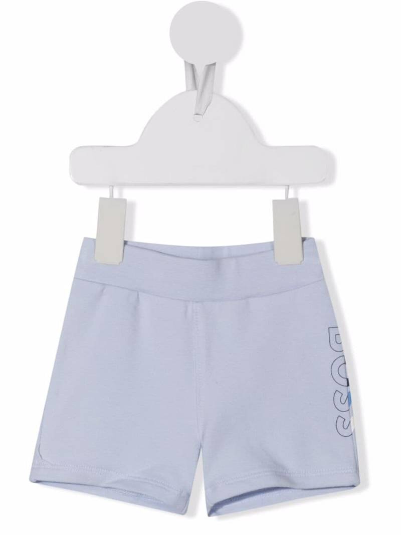 BOSS Kidswear logo print shorts - Blue von BOSS Kidswear