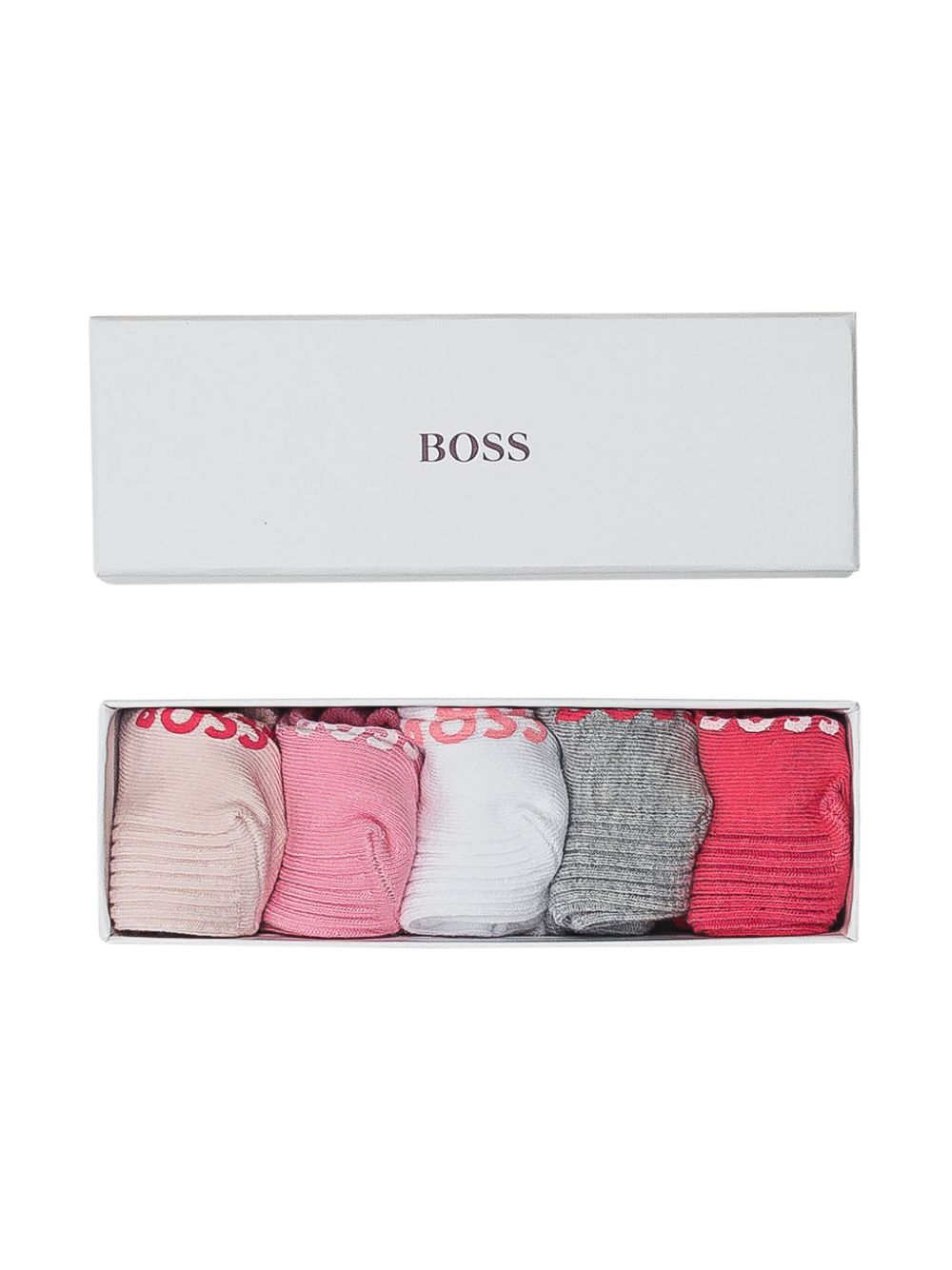 BOSS Kidswear logo-print socks (set of five) - Pink von BOSS Kidswear