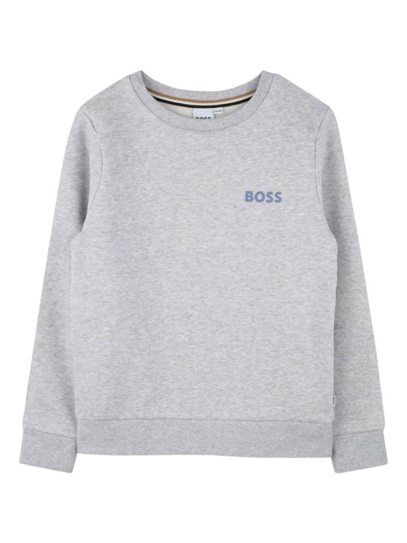 BOSS Kidswear logo-print sweatshirt - Grey von BOSS Kidswear