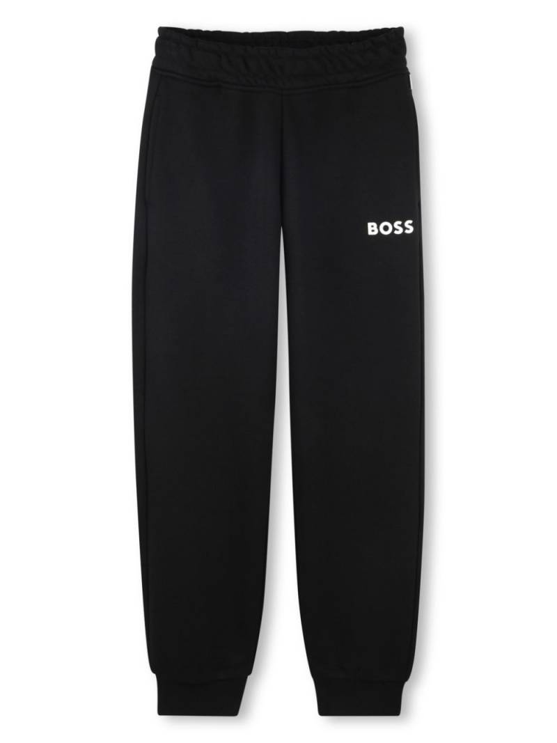 BOSS Kidswear logo-print track pants - Black von BOSS Kidswear