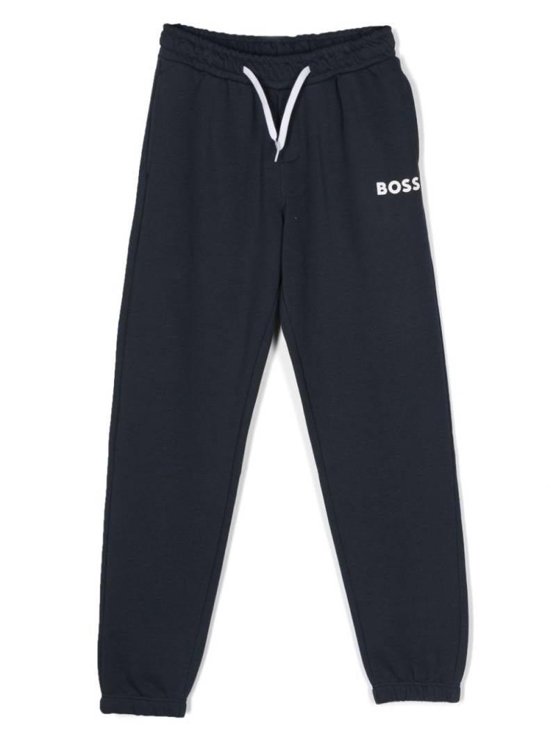 BOSS Kidswear logo-print track pants - Blue von BOSS Kidswear