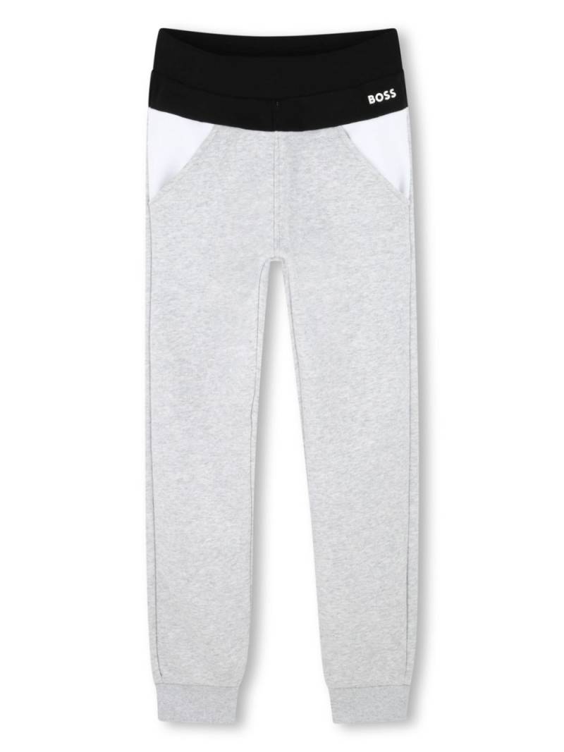 BOSS Kidswear logo-print track pants - Grey von BOSS Kidswear