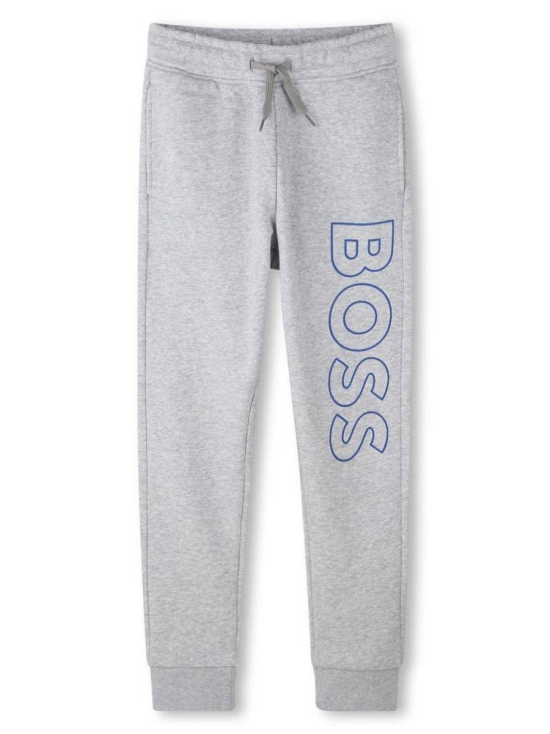 BOSS Kidswear logo-print track pants - Grey von BOSS Kidswear