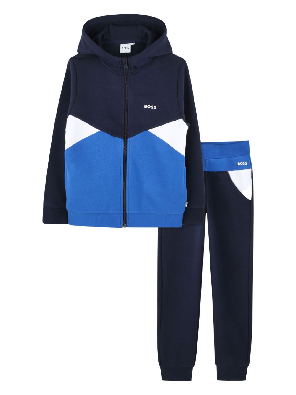 BOSS Kidswear logo-print tracksuit set - Blue von BOSS Kidswear