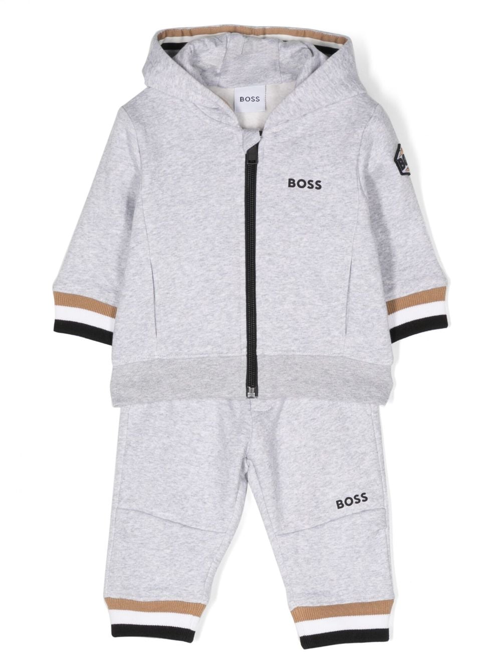 BOSS Kidswear logo-print tracksuit set - Grey von BOSS Kidswear