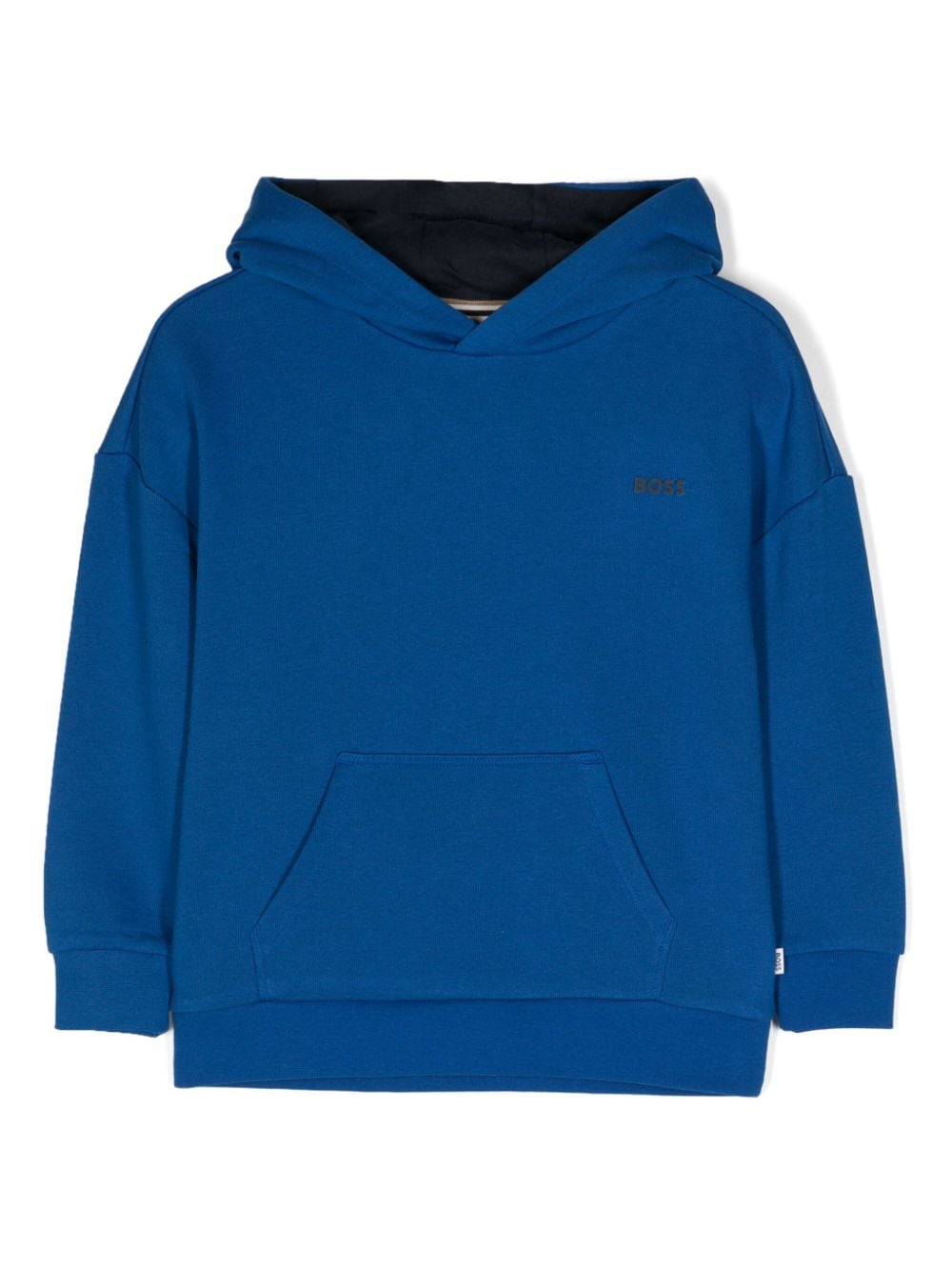 BOSS Kidswear logo-rubberised jersey hoodie - Blue von BOSS Kidswear