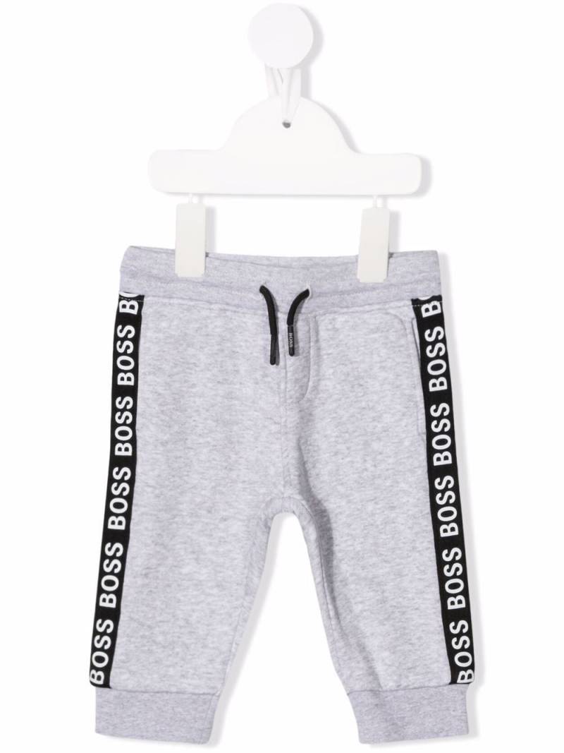 BOSS Kidswear logo stripe trousers - Grey von BOSS Kidswear