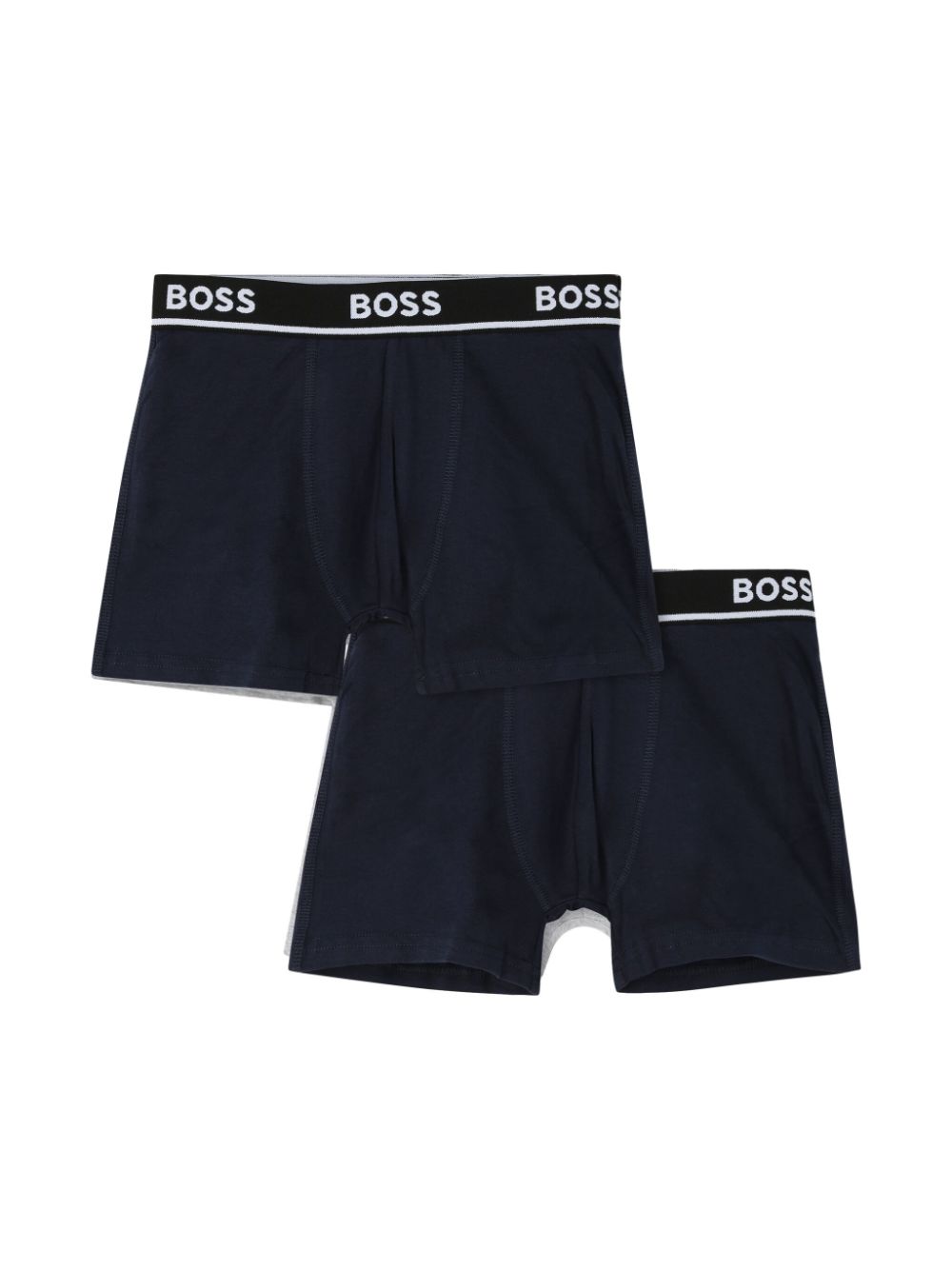 BOSS Kidswear logo-waistband boxers (pack of two) - Blue von BOSS Kidswear