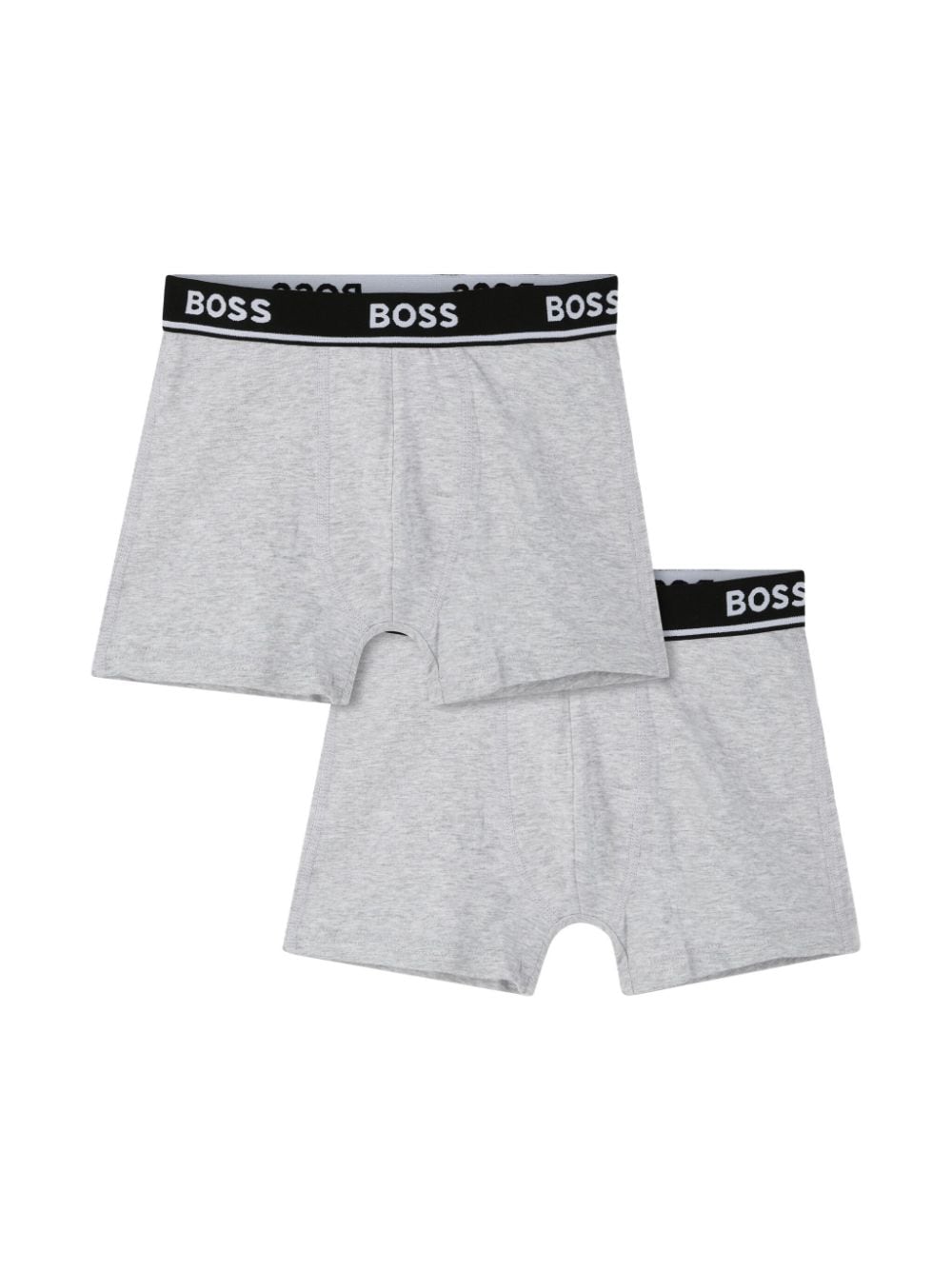 BOSS Kidswear logo-waistband boxers (pack of two) - Grey von BOSS Kidswear