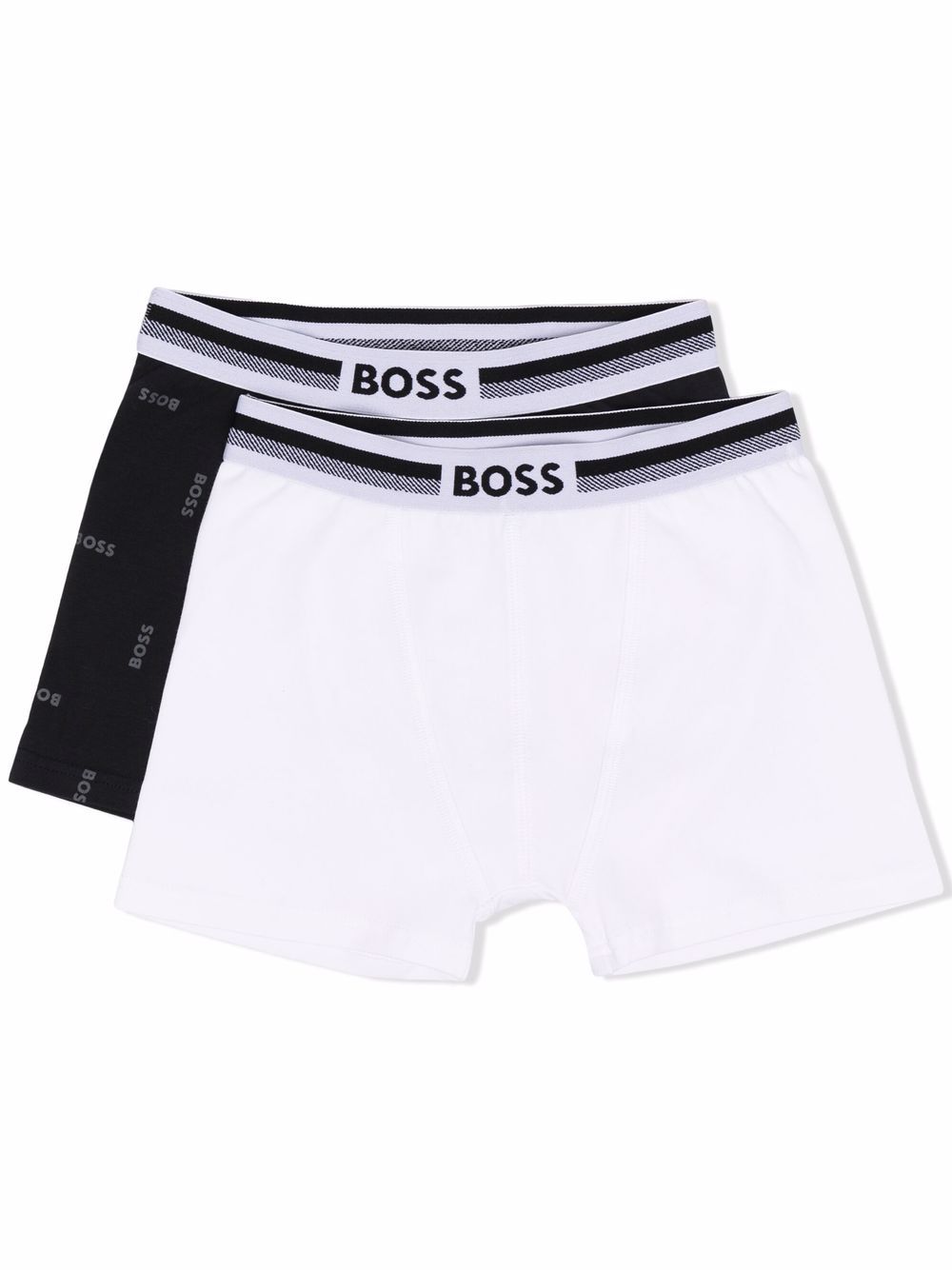 BOSS Kidswear logo-waistband boxers (set of 2) - Black von BOSS Kidswear