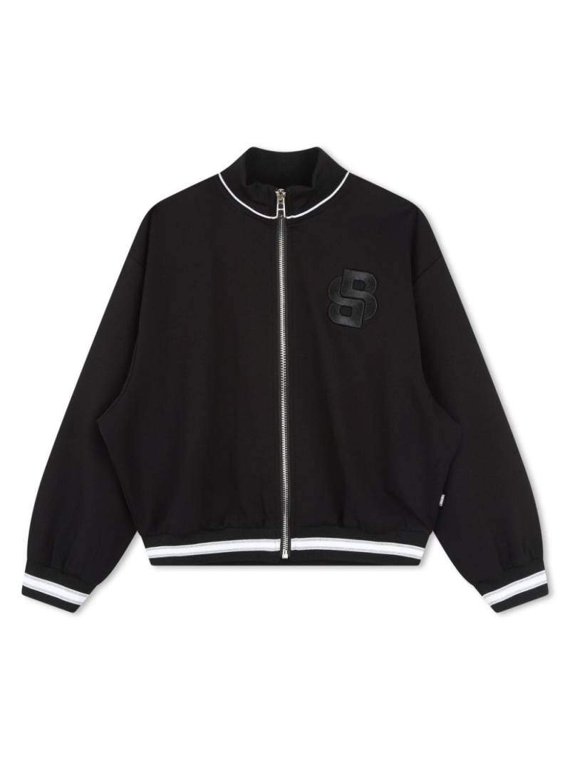 BOSS Kidswear logo zip-up jacket - Black von BOSS Kidswear