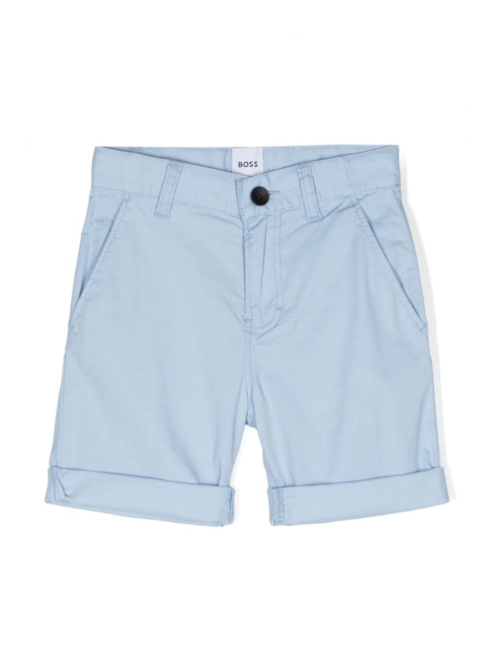 BOSS Kidswear mid-rise turn-up shorts - Blue von BOSS Kidswear