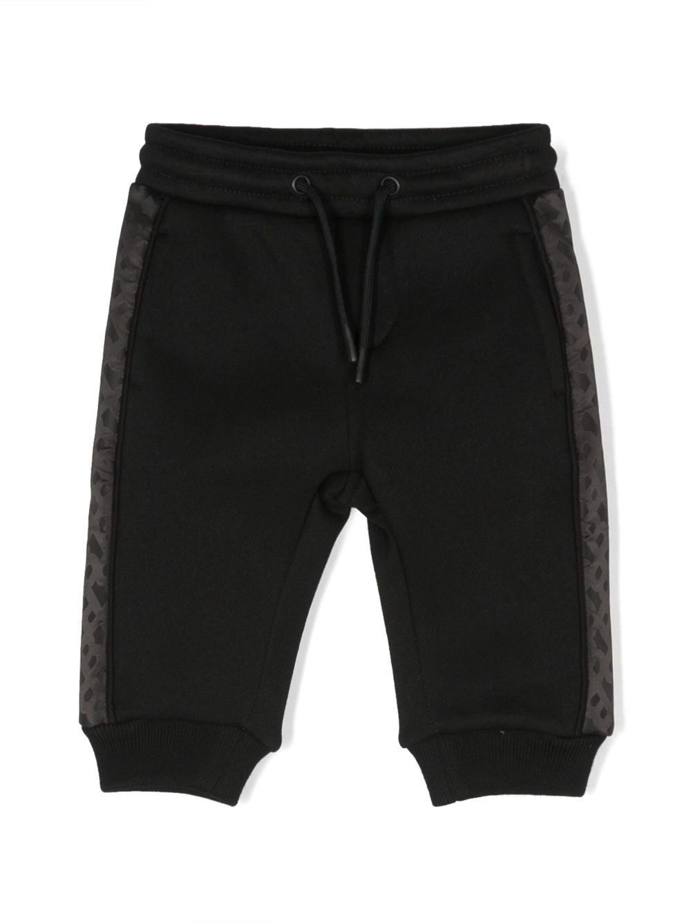 BOSS Kidswear monogram-detail track pants - Black von BOSS Kidswear