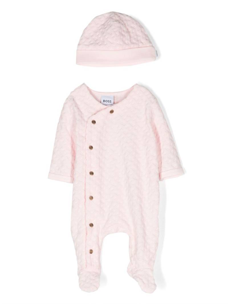 BOSS Kidswear monogram-jacquard pyjama set - Pink von BOSS Kidswear