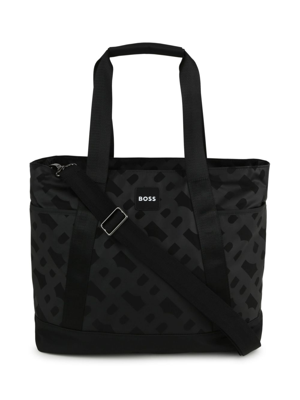 BOSS Kidswear monogram-print logo-appliqué changing bag - Black von BOSS Kidswear