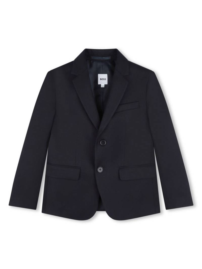 BOSS Kidswear notched-lapels single-breasted suit - Blue von BOSS Kidswear