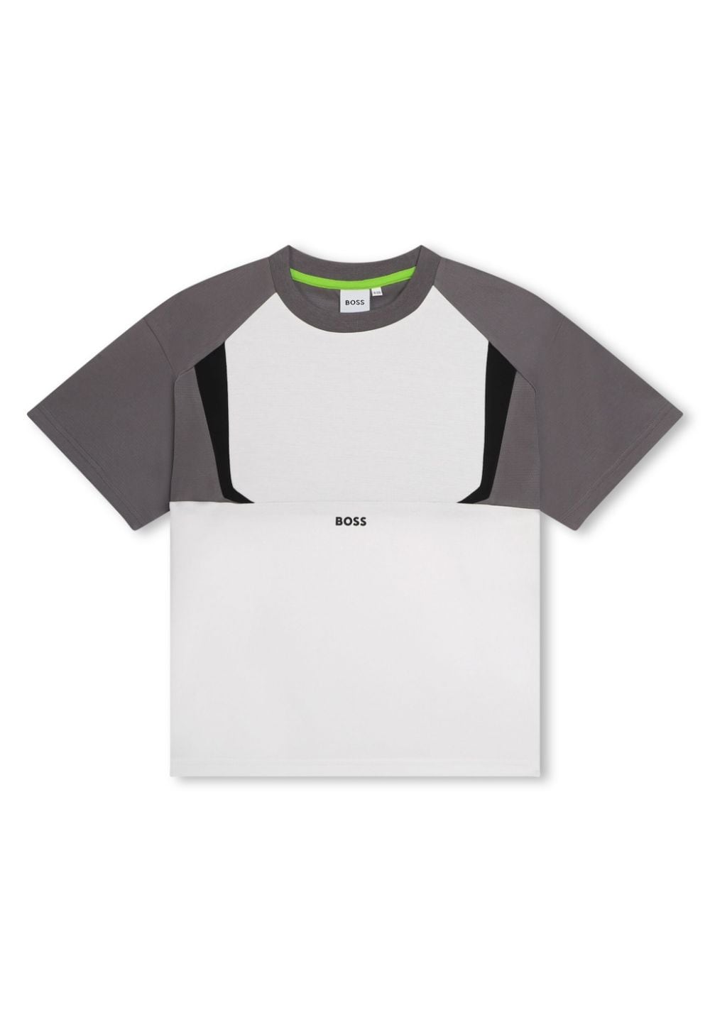 BOSS Kidswear panelled logo-print T-shirt - White von BOSS Kidswear