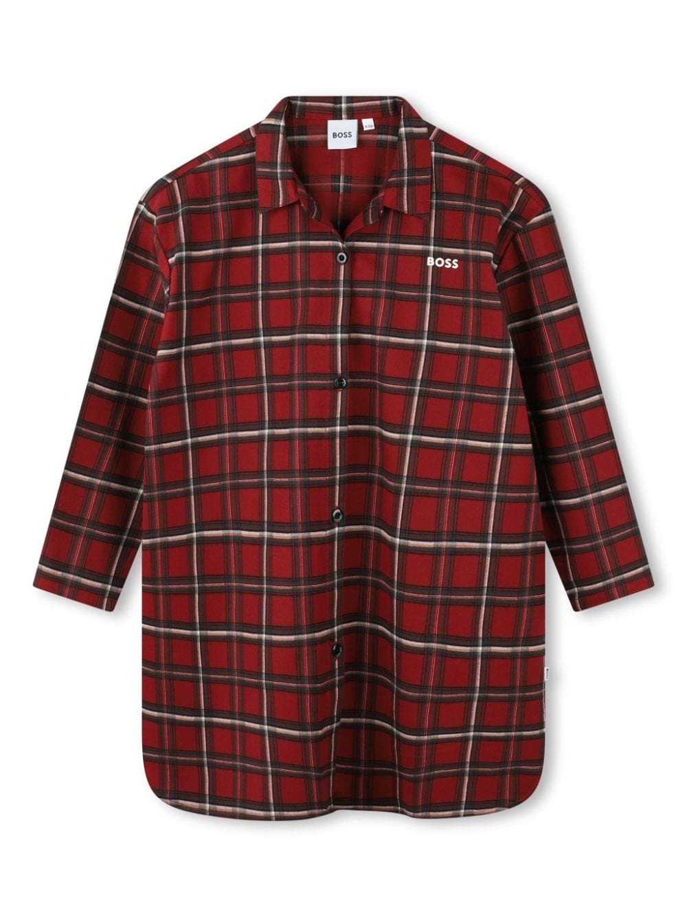 BOSS Kidswear plaid-check cotton nightdress - Red von BOSS Kidswear