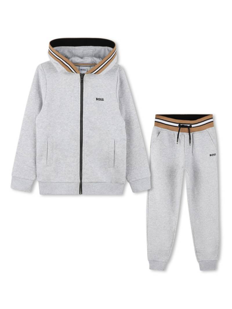 BOSS Kidswear printed trimmed tracksuit set - Grey von BOSS Kidswear