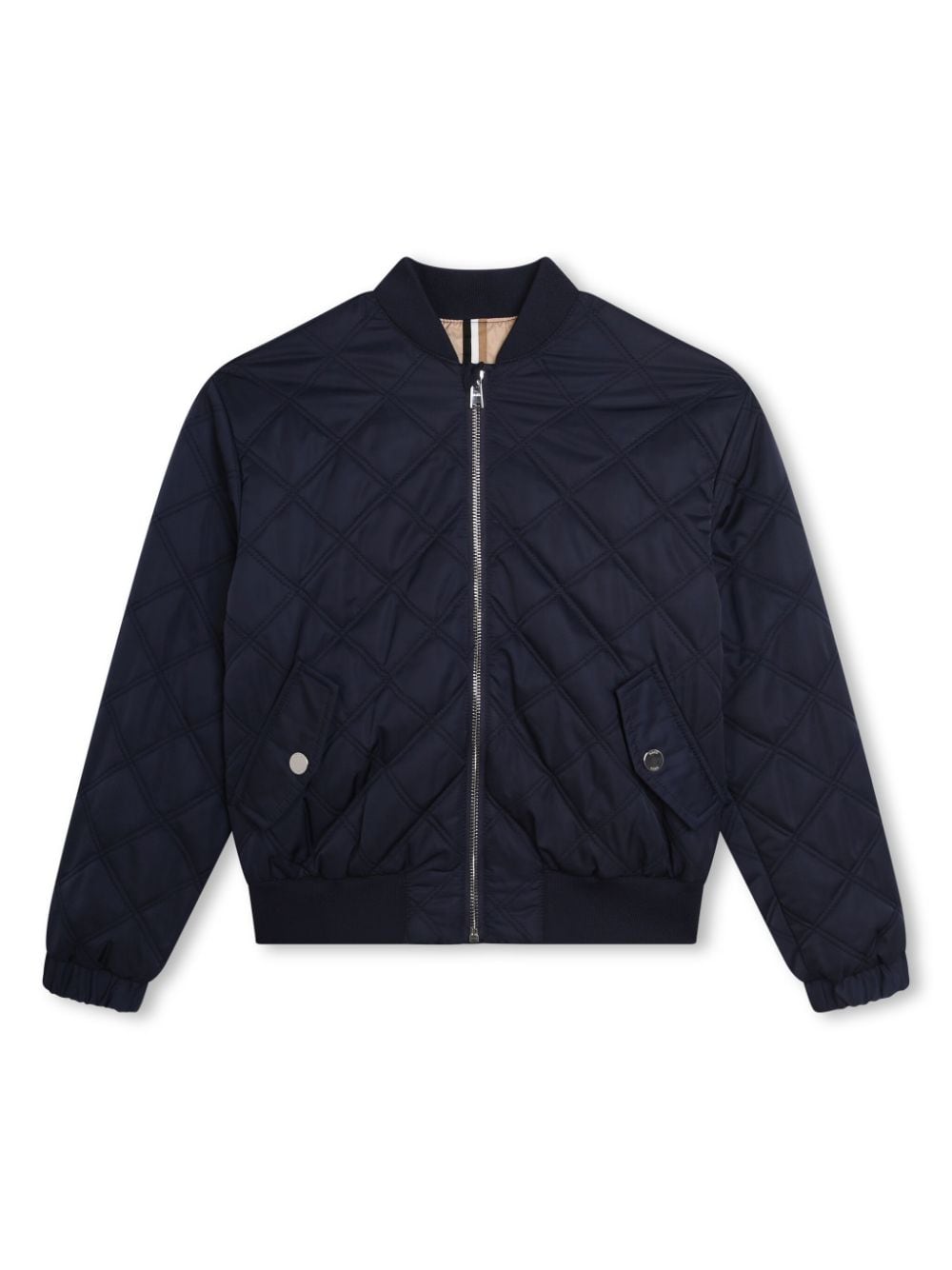 BOSS Kidswear quilted bomber jacket - Blue von BOSS Kidswear