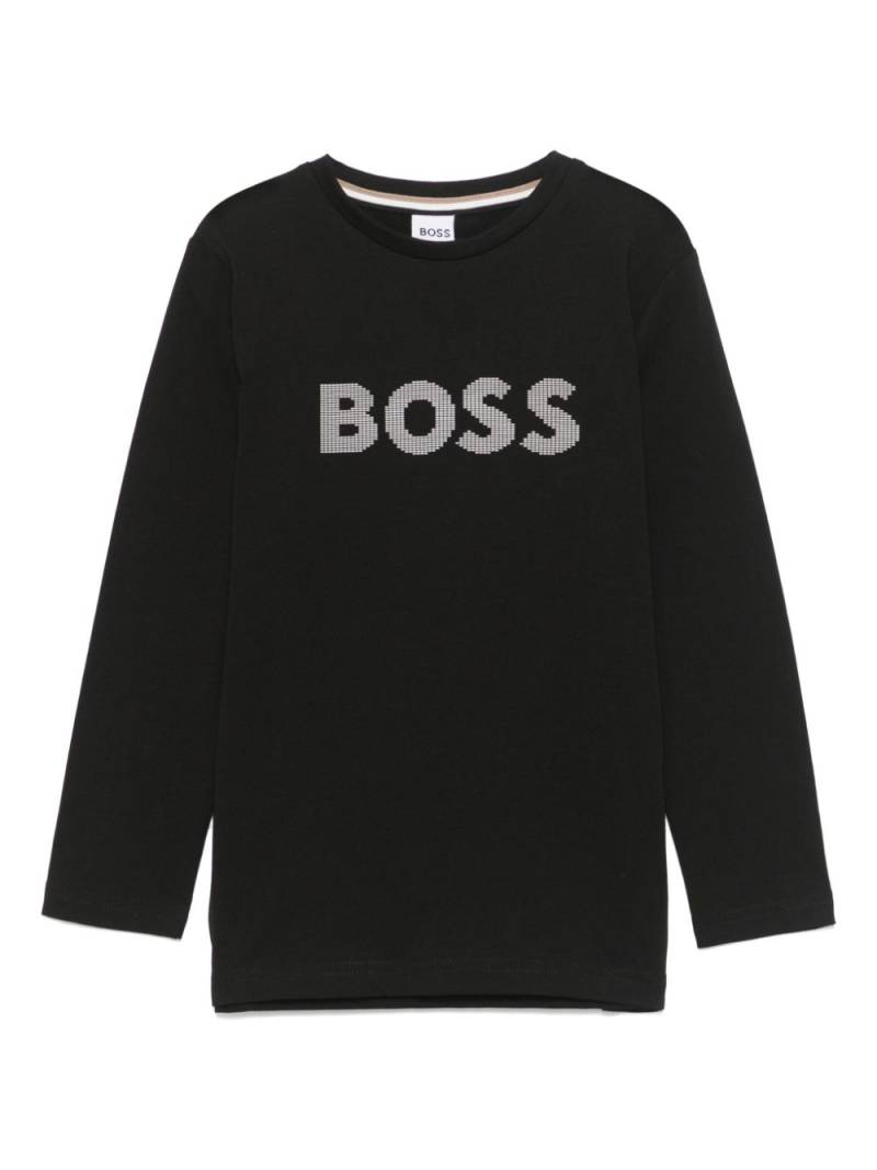 BOSS Kidswear raised-logo T-shirt - Black von BOSS Kidswear