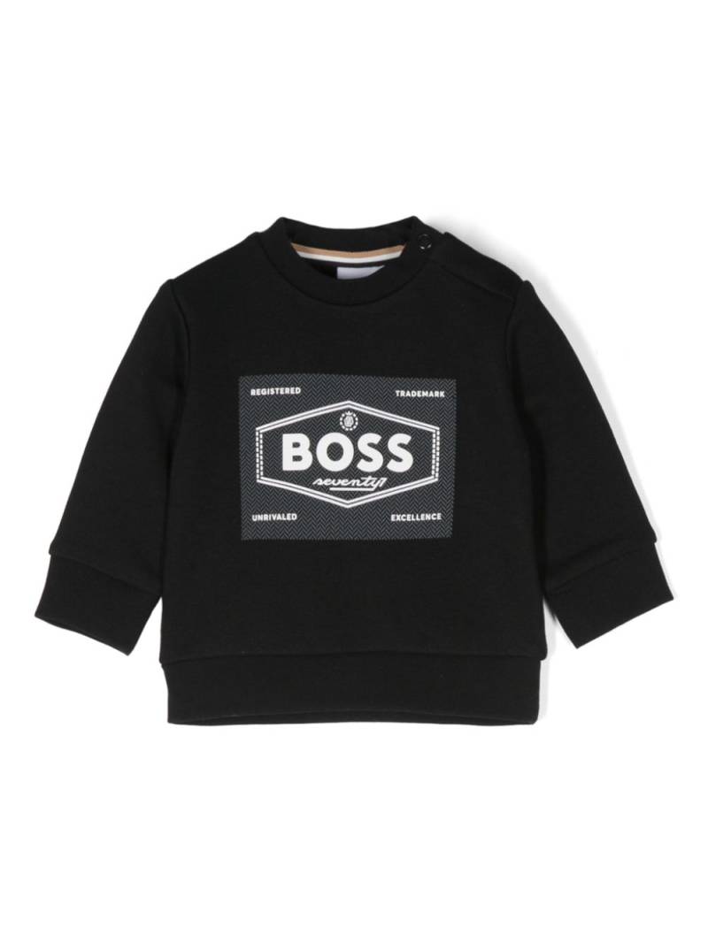 BOSS Kidswear raised-logo sweatshirt - Black von BOSS Kidswear