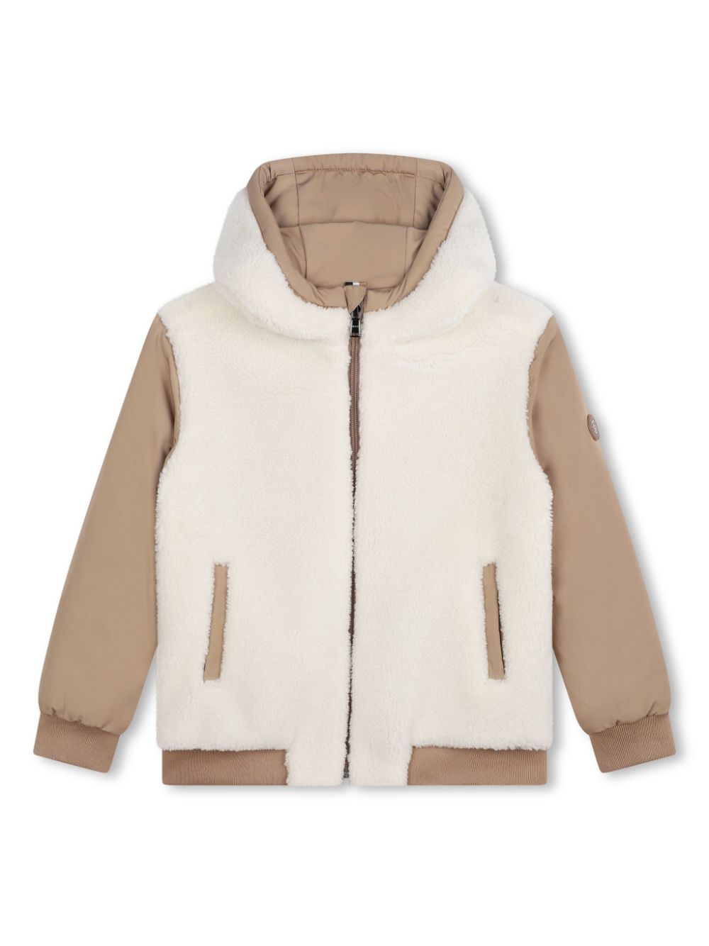 BOSS Kidswear reversible hooded jacket - Neutrals von BOSS Kidswear