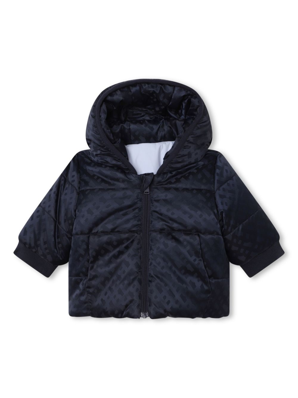 BOSS Kidswear reversible monogram-pattern padded coat - Blue von BOSS Kidswear