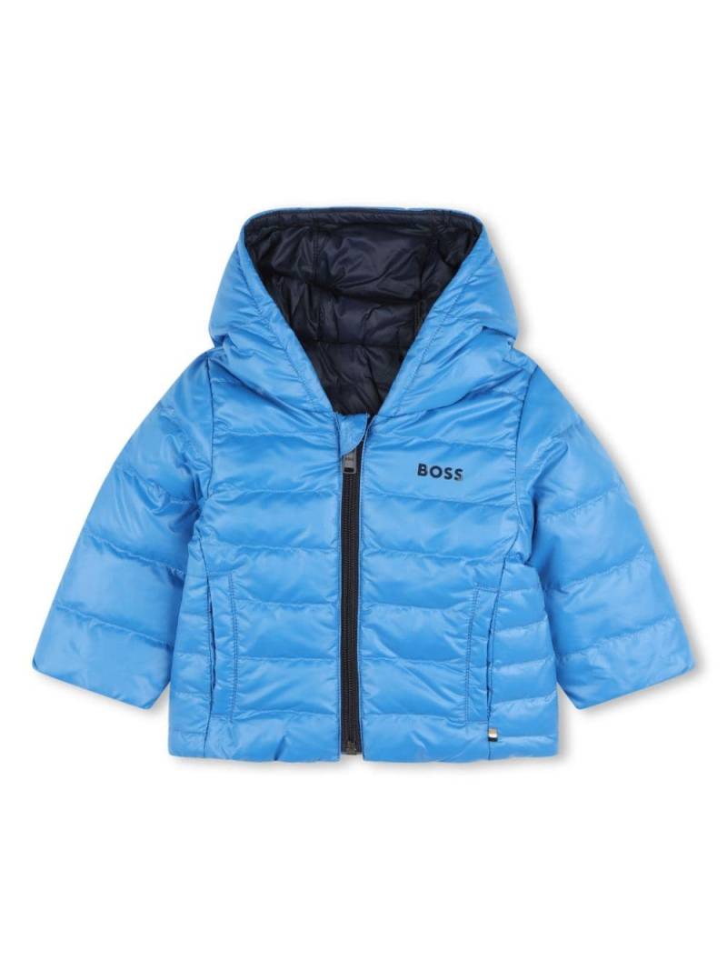 BOSS Kidswear reversible puffer jacket - Blue von BOSS Kidswear