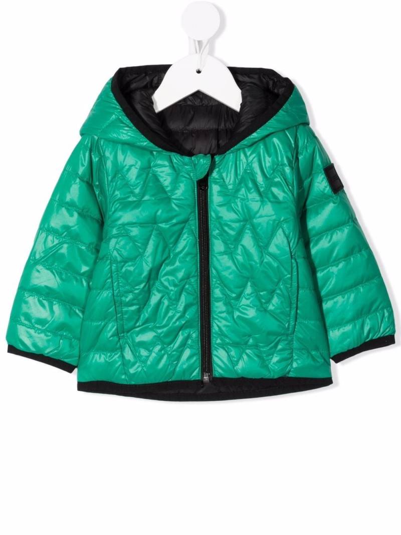 BOSS Kidswear reversible puffer jacket - Green von BOSS Kidswear