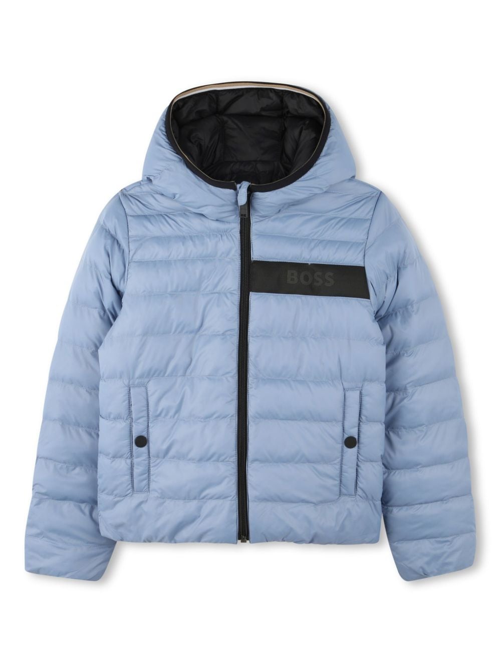 BOSS Kidswear reversible puffer jacket - Grey von BOSS Kidswear