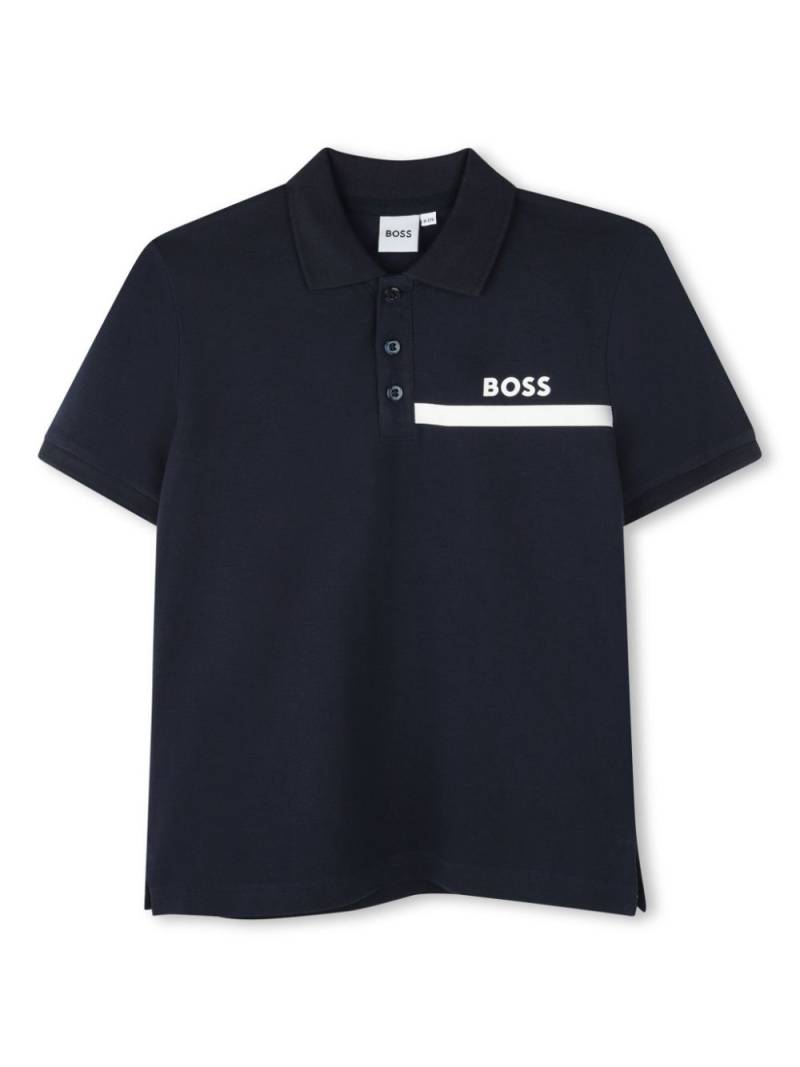 BOSS Kidswear short-sleeved polo shirt - Blue von BOSS Kidswear