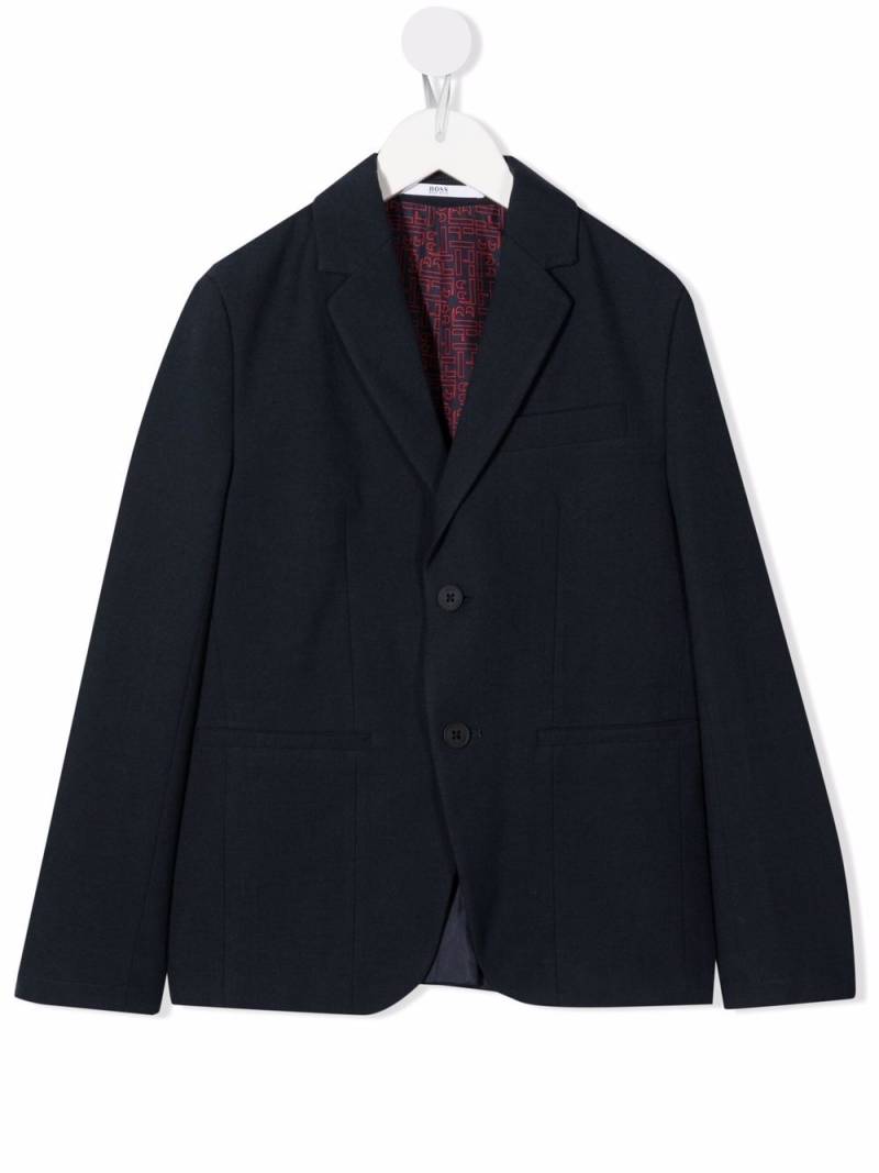 BOSS Kidswear single-breasted suit jacket - Blue von BOSS Kidswear