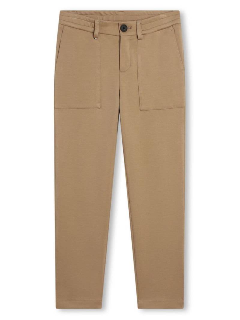 BOSS Kidswear slim-cut suit trousers - Neutrals von BOSS Kidswear